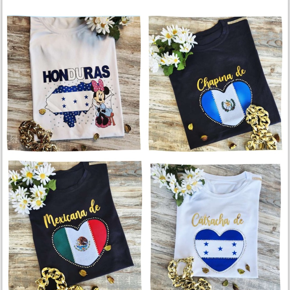 This are a nice blouses with the different contries